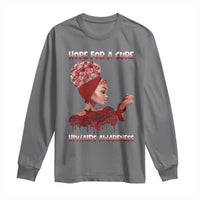 Hope For A Cure HIV Awareness Long Sleeve Shirt Support Squad Gift - Wonder Print Shop
