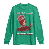 Hope For A Cure HIV Awareness Long Sleeve Shirt Support Squad Gift - Wonder Print Shop