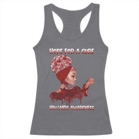 Hope For A Cure HIV Awareness Racerback Tank Top Support Squad Gift - Wonder Print Shop