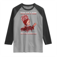 Hope For A Cure HIV Awareness Raglan Shirt Support Squad Gift - Wonder Print Shop