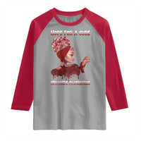 Hope For A Cure HIV Awareness Raglan Shirt Support Squad Gift - Wonder Print Shop