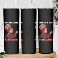 Hope For A Cure HIV Awareness Skinny Tumbler Support Squad Gift - Wonder Print Shop