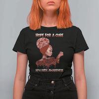 Hope For A Cure HIV Awareness T Shirt For Women Support Squad Gift - Wonder Print Shop