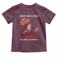 Hope For A Cure HIV Awareness Toddler T Shirt Support Squad Gift - Wonder Print Shop
