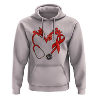 Healthcare Hero HIV Awareness Hoodie Red Ribbon Support Gift - Wonder Print Shop