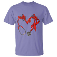 Healthcare Hero HIV Awareness T Shirt Red Ribbon Support Gift - Wonder Print Shop
