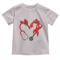 Healthcare Hero HIV Awareness Toddler T Shirt Red Ribbon Support Gift - Wonder Print Shop