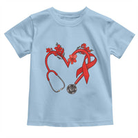 Healthcare Hero HIV Awareness Toddler T Shirt Red Ribbon Support Gift - Wonder Print Shop