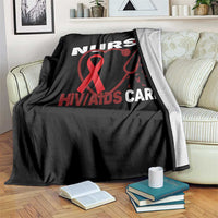 Healthcare Hero HIV AIDS Care Nurse Gift Throw Blanket - Wonder Print Shop