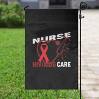 Healthcare Hero HIV AIDS Care Nurse Gift Garden Flag - Wonder Print Shop