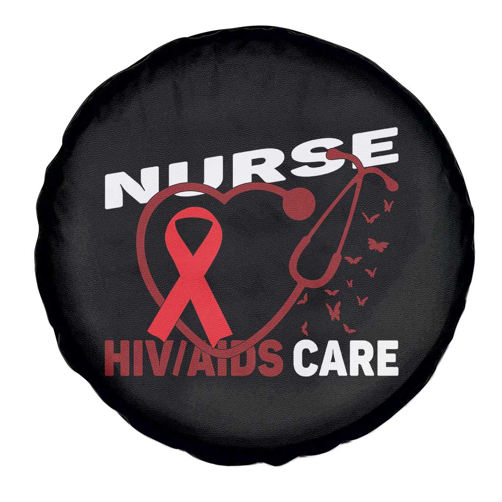 Healthcare Hero HIV AIDS Care Nurse Gift Spare Tire Cover - Wonder Print Shop