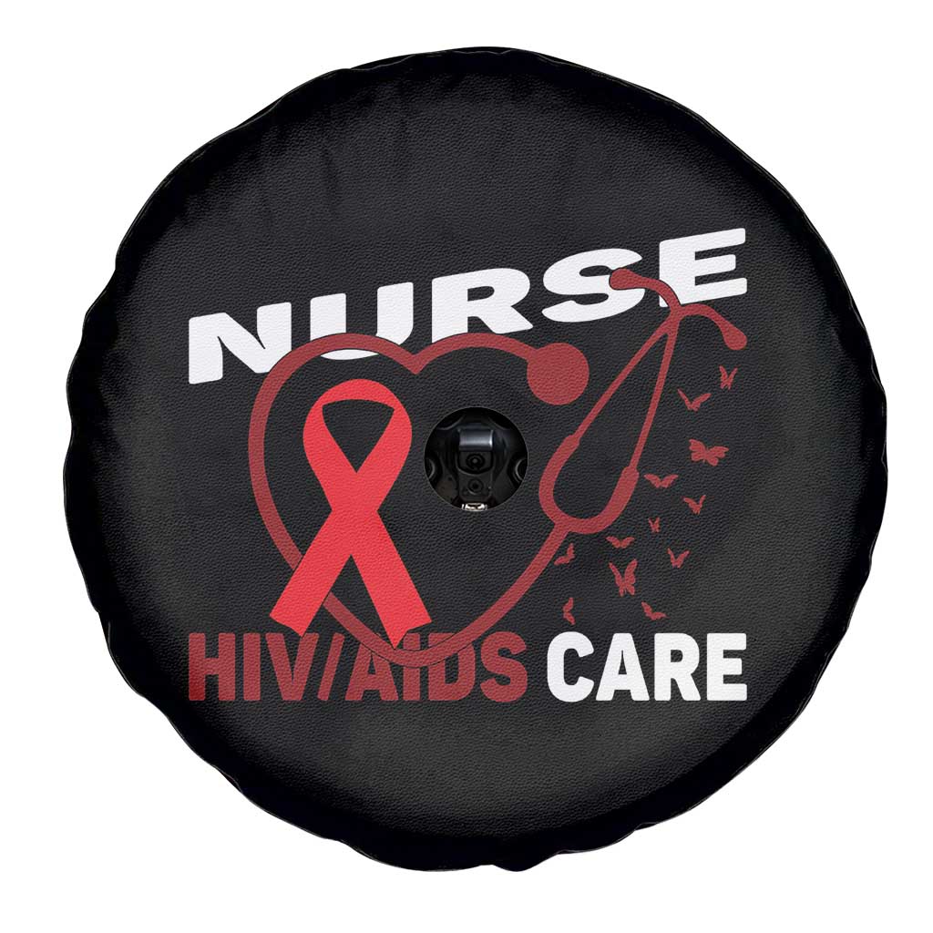 Healthcare Hero HIV AIDS Care Nurse Gift Spare Tire Cover - Wonder Print Shop