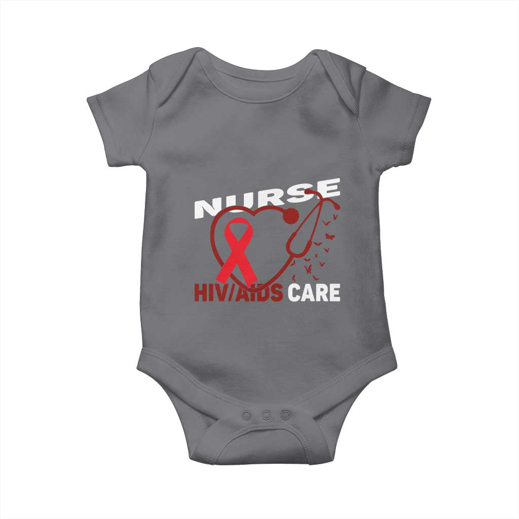 Healthcare Hero HIV AIDS Care Nurse Gift Baby Onesie - Wonder Print Shop