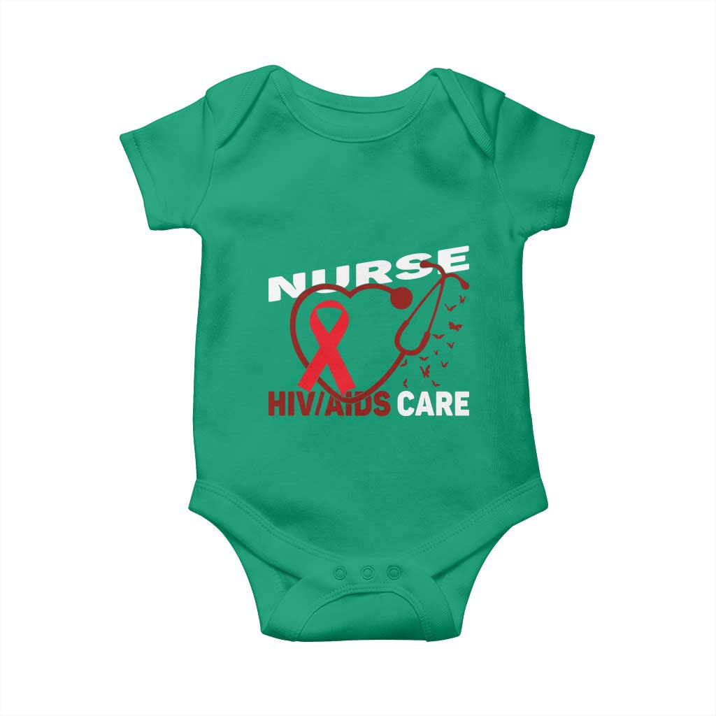 Healthcare Hero HIV AIDS Care Nurse Gift Baby Onesie - Wonder Print Shop