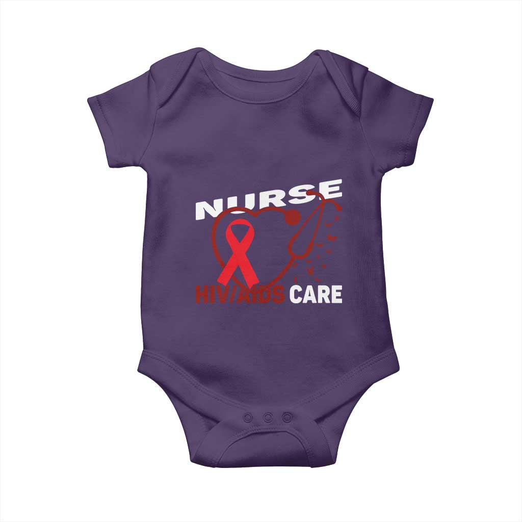 Healthcare Hero HIV AIDS Care Nurse Gift Baby Onesie - Wonder Print Shop