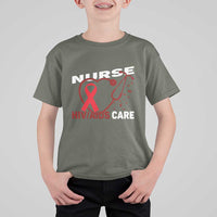 Healthcare Hero HIV AIDS Care Nurse Gift T Shirt For Kid - Wonder Print Shop
