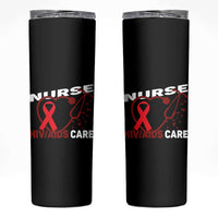 Healthcare Hero HIV AIDS Care Nurse Gift Skinny Tumbler - Wonder Print Shop