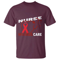 Healthcare Hero HIV AIDS Care Nurse Gift T Shirt - Wonder Print Shop