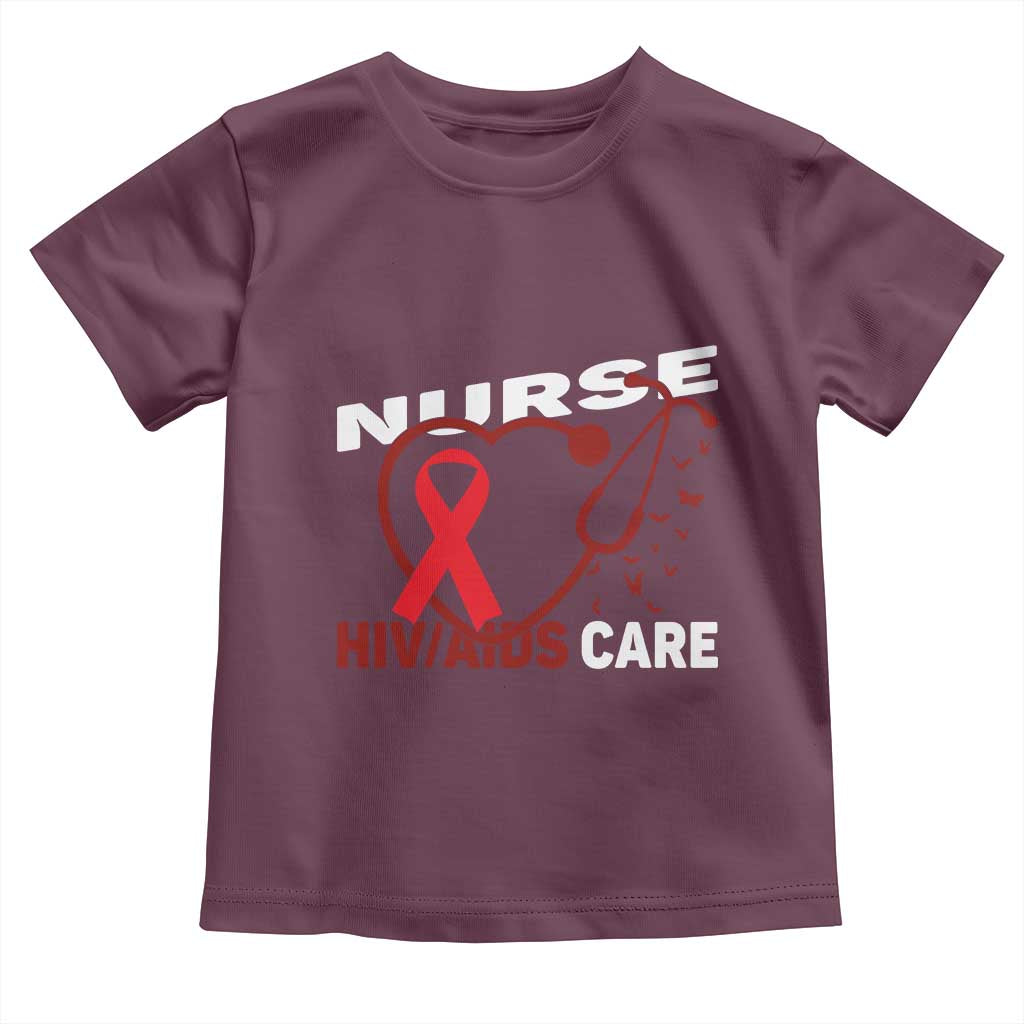 Healthcare Hero HIV AIDS Care Nurse Gift Toddler T Shirt - Wonder Print Shop