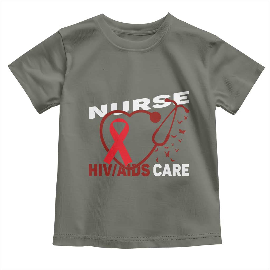 Healthcare Hero HIV AIDS Care Nurse Gift Toddler T Shirt - Wonder Print Shop