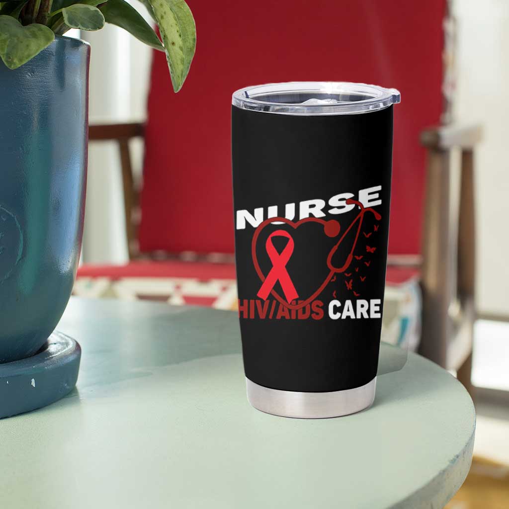 Healthcare Hero HIV AIDS Care Nurse Gift Tumbler Cup - Wonder Print Shop