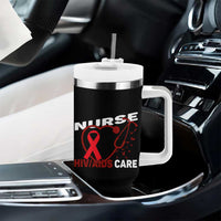Healthcare Hero HIV AIDS Care Nurse Gift Tumbler With Handle - Wonder Print Shop