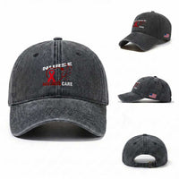 Healthcare Hero HIV AIDS Care Nurse Gift Washed Cotton Baseball Cap