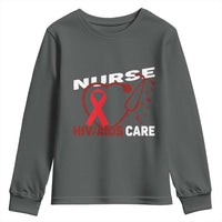 Healthcare Hero HIV AIDS Care Nurse Gift Youth Sweatshirt - Wonder Print Shop