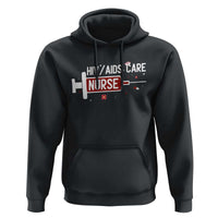 HIV AIDS Care Nurse Hoodie Red Ribbon Support Gift - Wonder Print Shop