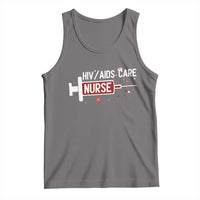 HIV AIDS Care Nurse Tank Top Red Ribbon Support Gift - Wonder Print Shop