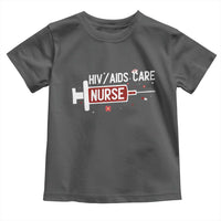 HIV AIDS Care Nurse Toddler T Shirt Red Ribbon Support Gift - Wonder Print Shop