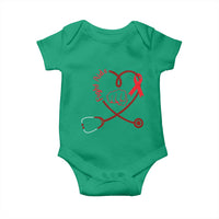 Fight AIDS Nurse Baby Onesie Red Ribbon HIV Awareness Gift - Wonder Print Shop