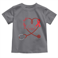 Fight AIDS Nurse Toddler T Shirt Red Ribbon HIV Awareness Gift - Wonder Print Shop