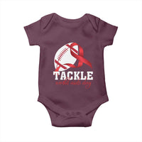 Tackle World AIDS Day Baby Onesie Red Ribbon Football Awareness Gift - Wonder Print Shop