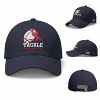 Tackle World AIDS Day Baseball Cap Red Ribbon Football Awareness Gift