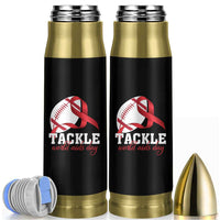 Tackle World AIDS Day Bullet Tumbler Red Ribbon Football Awareness Gift - Wonder Print Shop