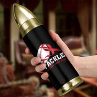 Tackle World AIDS Day Bullet Tumbler Red Ribbon Football Awareness Gift - Wonder Print Shop