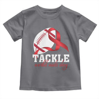 Tackle World AIDS Day Toddler T Shirt Red Ribbon Football Awareness Gift - Wonder Print Shop