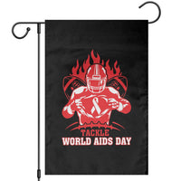 AIDS Awareness Garden Flag Ribbon HIV Tackle Football Gift - Wonder Print Shop