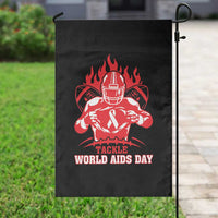 AIDS Awareness Garden Flag Ribbon HIV Tackle Football Gift - Wonder Print Shop