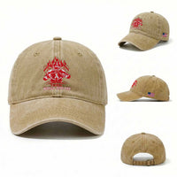 AIDS Awareness Washed Cotton Baseball Cap Ribbon HIV Tackle Football Gift