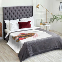 Funny Bigfoot Football Throw Blanket Support HIV Awareness Gift - Wonder Print Shop