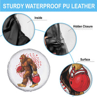 Funny Bigfoot Football Spare Tire Cover Support HIV Awareness Gift - Wonder Print Shop