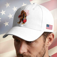 Funny Bigfoot Football Baseball Cap Support HIV Awareness Gift