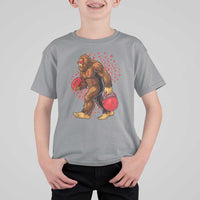 Funny Bigfoot Football T Shirt For Kid Support HIV Awareness Gift - Wonder Print Shop