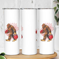 Funny Bigfoot Football Skinny Tumbler Support HIV Awareness Gift - Wonder Print Shop