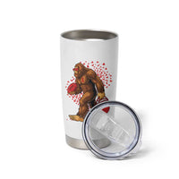 Funny Bigfoot Football Tumbler Cup Support HIV Awareness Gift - Wonder Print Shop