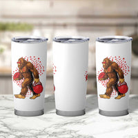 Funny Bigfoot Football Tumbler Cup Support HIV Awareness Gift - Wonder Print Shop