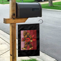 Funny Bigfoot Football HIV Awareness Garden Flag Red Ribbon Retro Vintage Style Gift - Wonder Print Shop