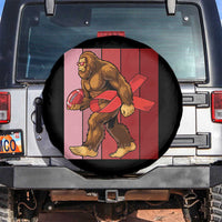Funny Bigfoot Football HIV Awareness Spare Tire Cover Red Ribbon Retro Vintage Style Gift - Wonder Print Shop